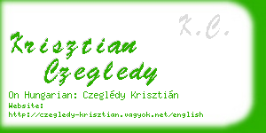 krisztian czegledy business card